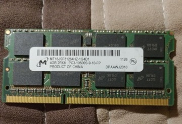 Ram DDR3 4GB Micron w jednej kości 