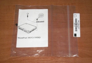 Śrubka montażowa ThinkPad 380XD / 385XD 05K4845