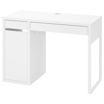 IKEA MICKE biurko z szafką 105x75x50  BIAŁE