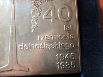 Medal 40 lat Rzemiosła Dolnośląskiego 1945-1985