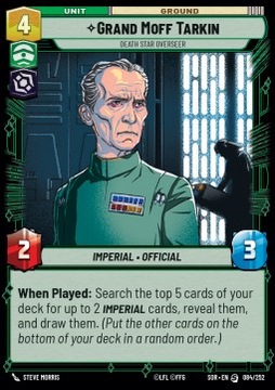 Grand Moff Tarkin Star Wars Unlimited