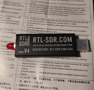 org Odbiornik skaner RTL SDR v4 R820T2 R860 R2832U