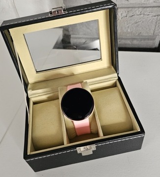 Smartwatch smart okrągła koperta różowy pink