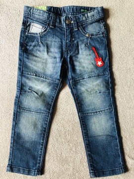 Nowe spodnie jeansowe Benetton 3/4 lata