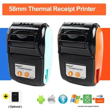 Mini drukarka termiczna bezprzewodowy 58mm 