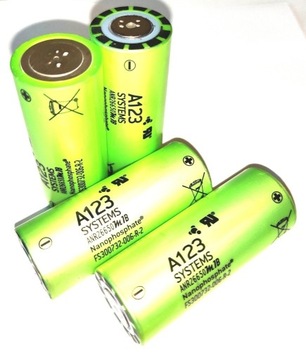 LiFePO4 26650 A123 SYSTEMS 2500mAh 70A Testowane