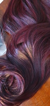 Włosy 70cm warkocz warkoczyki syntetyczne burgund