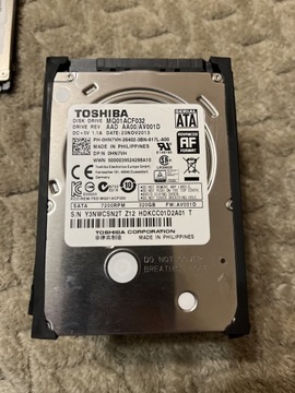 Dysk HDD 320GB Toshiba MQ01ACF032