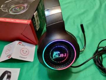 Słuchawki RGB gamingowe E300