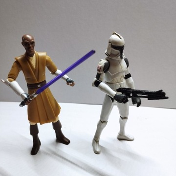 Star Wars-Clone Wars-Mace Windu i Clone Trooper