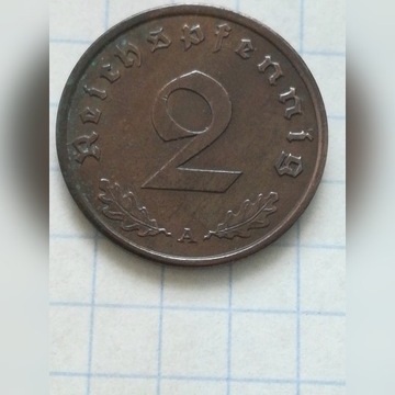 2 pfennig 1939 A Niemcy. 