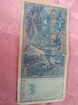 100 marek , Niemcy , pieniądz papierowy 1909