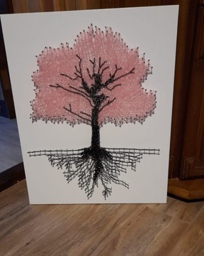 Obraz tree of life - string art 