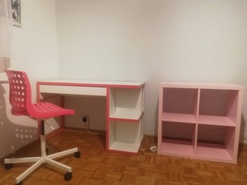 Biurko IKEA + komoda + fotel