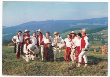 Beskid Śląski górale folklor pocztówka 71