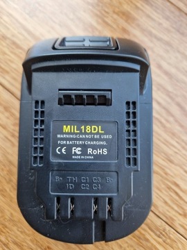 Adapter MIL18DL baterii MILWAUKEE do baterii DEWALT 