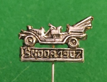 Motoryzacja: Skoda 1907 - przypinka kolekcjonerska