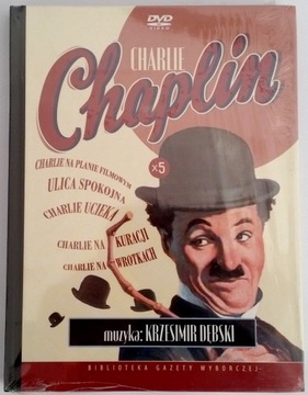 5 filmów Charlie Chaplin DVD  (NOWY FOLIA)