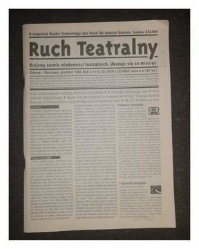 Stara gazeta RUCH TEATRALNY 1995 r. 