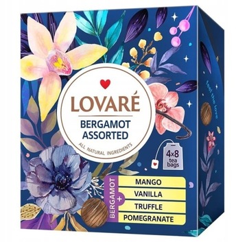 Zestaw herbat Lovare Bergamot Assorted 4 smaki 32 