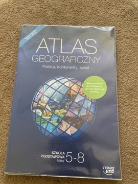 Atlas geograficzny Polska kontynenty świat kl 5-8