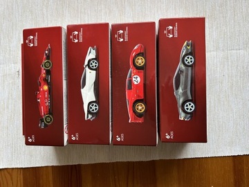 Shell Ferrari kolekcja 4 samochodów.