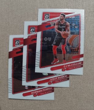 NBA Panini Optic zestaw 3kart Portland 