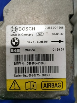 Sterownik moduł poduszek powietrznych BMW E46 