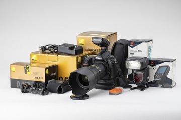 Nikon D850+Nikkor 24-70 2,8G ED+grip Nikon MB-D18+dodatki