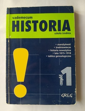 HISTORIA vademecum – szkoła średnia – część 1