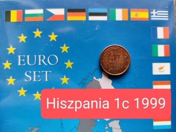 Hiszpania 1 cent 1999