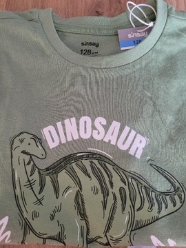 Koszulka Sinsay w Dinozaura rozmiar 128  