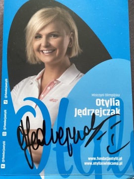 Oryginalny autograf Otylii Jędrzejczak  