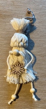 Ozdoba świąteczna ze sznurka (makrama) 1 szt