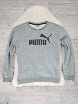 Bluza Puma Rozmiar L Szara Duże Logo Oryginalna 