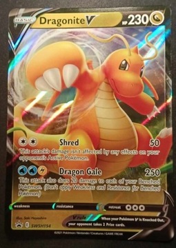 Karta Pokemon - Dragonite V Oversize (SWSH 154)