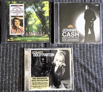 Kolekcja 5 CD- country:J.Cash,D.Parton,G.Campbell