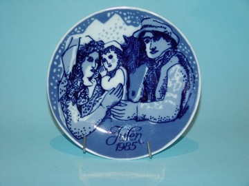 Świąteczny talerzyk PORSGRUND Christmas Plate 1985