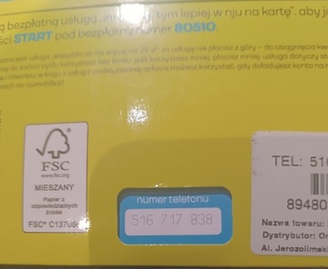 Sprzedam łatwy numer telefonu z sieci niu mobile 