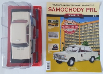 SAMOCHODY PRL Nr 70 POLSKI FIAT 125p TAXI Hachette