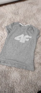 Bluzka t-shirt szara XS 4f
