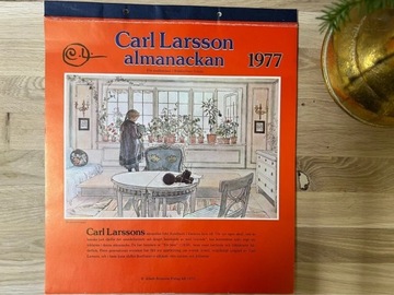 Kalendarz ścienny vintage Carl Larsson 1977