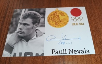 Pauli Nevala, autograf, medalista olimpijski
