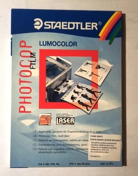 Folia Staedtler do drukarek laserowych A4 100 ark.