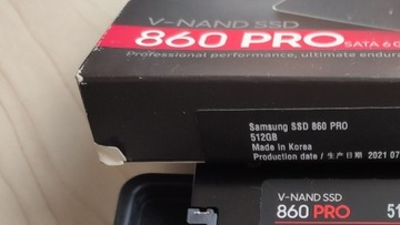 Dysk SSD Samsung 860 PRO 512GB 2,5" MLC jak nowy