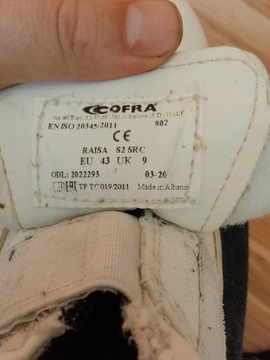 Buty robocze Cofra spożywczym 43 rozmiar 