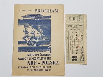 1966 r. NRF-Polska BILET Nie-Skasowany + Broszura