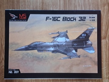 MS Model 1 model kartonowy samolot F-16C Block 32