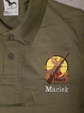 Koszulka męska Polo Dla Myśliwego z Imieniem MACIE