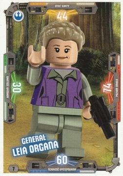 LEGO STAR WARS karta seria 3 GENERAŁ LEIA ORGANA